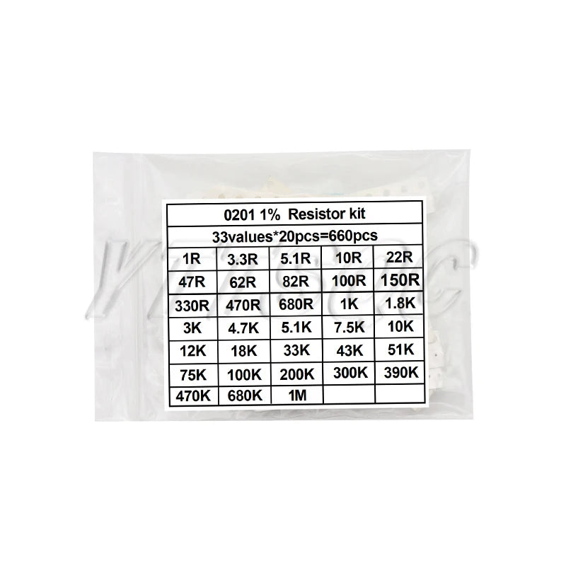 0402 0603 0805 1206 1210 2512 1% 5% 200pcs 660pcs 720pcs 4000pcs smd resistor kit assorted kit 10k 100k 1k 1r 100r 220r 1% 5%