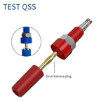 QSS 10PCS 2MM Banana Socket Banana Plug Jack Electrical Connector Terminal Test Hole Electrical Tool