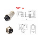 5Set  GX12 GX16 GX20 2 3 4 5 6 7 8 9 10 12 14 15 Pin Docking Aviation Plug Socket Waterproof Circular Connector