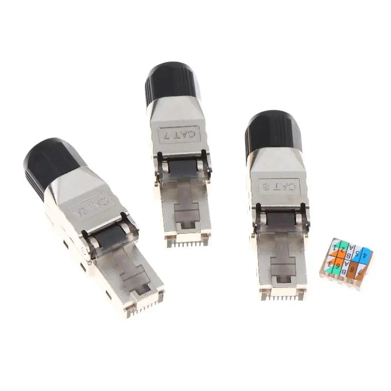 New New 1Pc RJ45 Cat8 Cat7 Cat6A Connector Shielded Toolless Modular Termination Plug 2000MHz 40G LAN Cable For 22AWG-24AWG