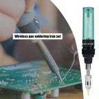 4 In 1 Portable Soldering Iron Kit  Welding Pen Burner Blow Torch Adjustable Flame Gas Soldering Iron Cordless Butane Tip Tool