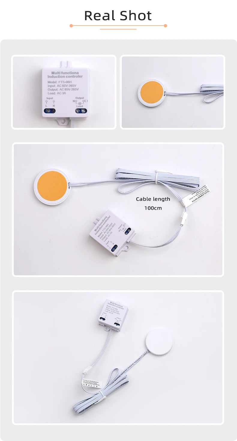 85V-265V AC LED Touch Switch, Suitable for Hidden Cabinet Installation, Can Penetrate 40MM Thickness Wood Touch Sensor