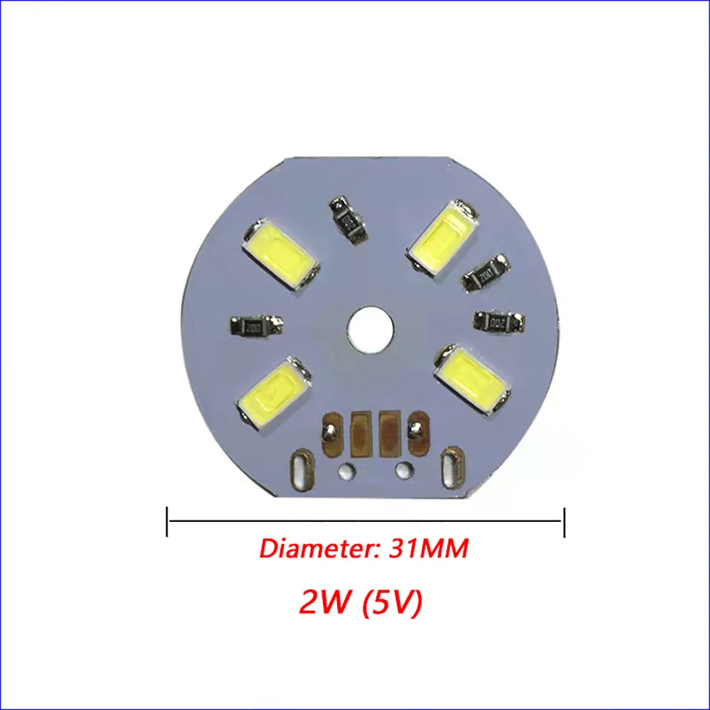 1PCS DC3V-5V Dimmable 5730 SMD LED Lamp 1W 2W 3W 4W 5W 10W LED Light Beads White Warm White With Light Adjust Switch.