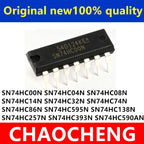 SN74HC08N SN74HC14N SN74HC00N SN74HC04N SN74HC32N SN74HC74N SN74HC86N SN74HC595N SN74HC138N SN74HC257N SN74HC393N SN74HC590AN
