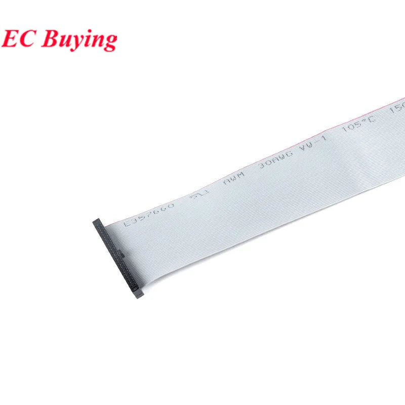 Gray Flat Ribbon Cable 1.27MM 2.0MM 2.54MM Pitch AVR 20cm Data Line Wire FC-6/8/10/12/14/16/20/24/26/30/34/40/50P Pin Connector