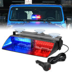 Nilight Bright LED Strobe Lights , Car Windshield Warning Flash Light with Suction Cups, Hazard Safety Lamp for Truck