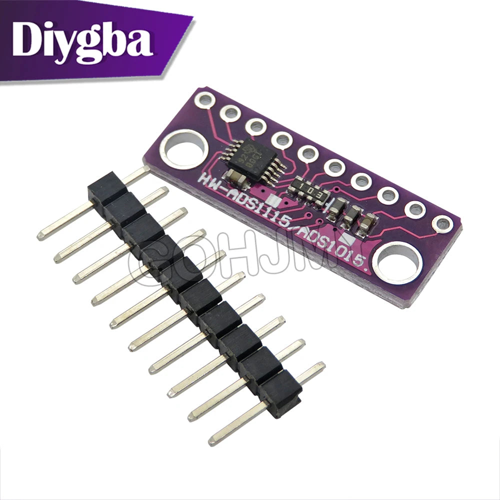 ADS1115 16Bit ADC 4 Channel Analog to Digital AD Conversion Module Adjustable Amplification DIYGBA