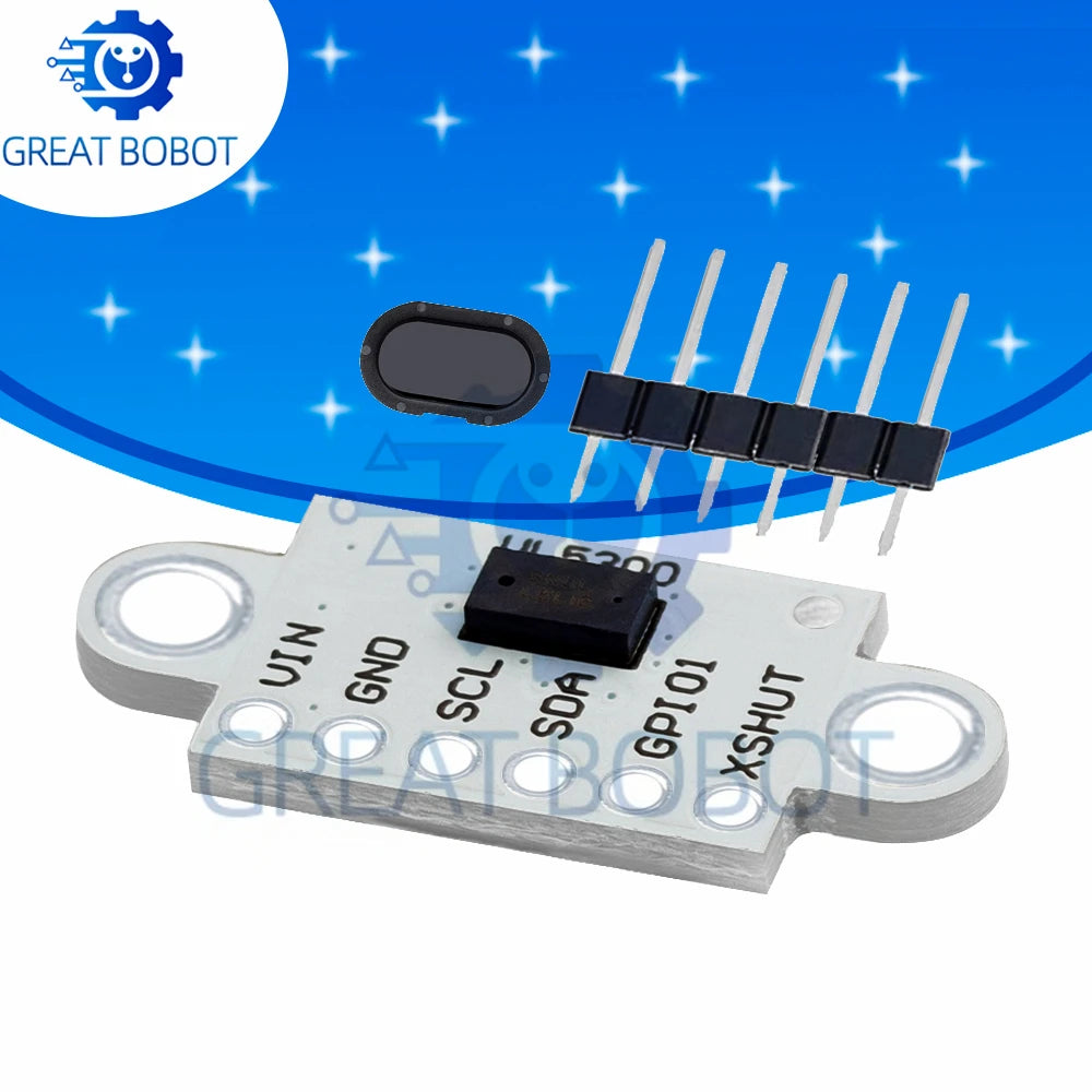 VI5300 Laser Ranging Sensor Module 4m Ranging instead of VL53L0X VL53L1X with cover sheet for  arduino