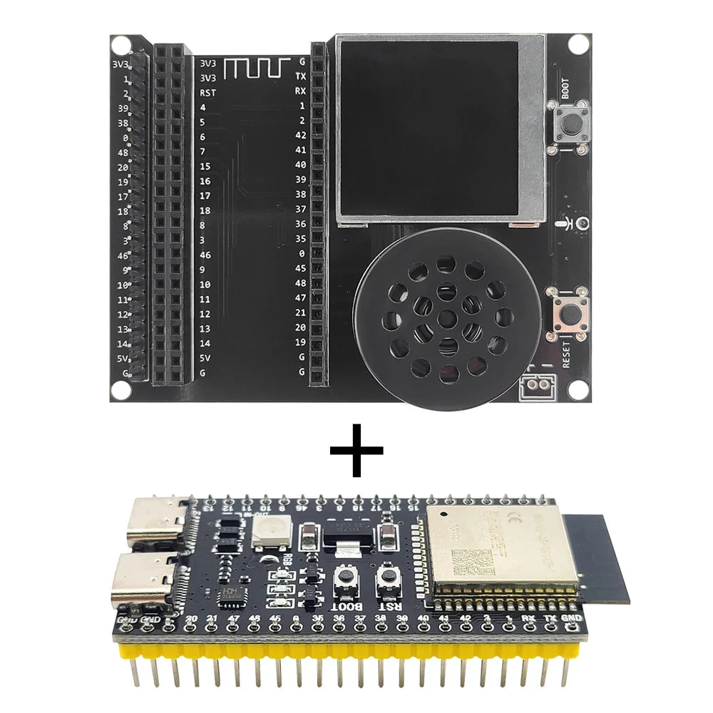 ESP32S3 N16R8 Development Board with 1.54 Inch TFT Display Speaker Expansion Adapter Kit for DIY AI Type-C Wifi Module ESP32-S3