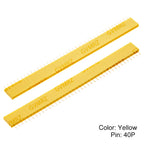 10PCS 40Pin Black White Red 2.54mm Single Double Row Straight Male Female Pin Header Connector Strip For PBC Ard Yellow Blue