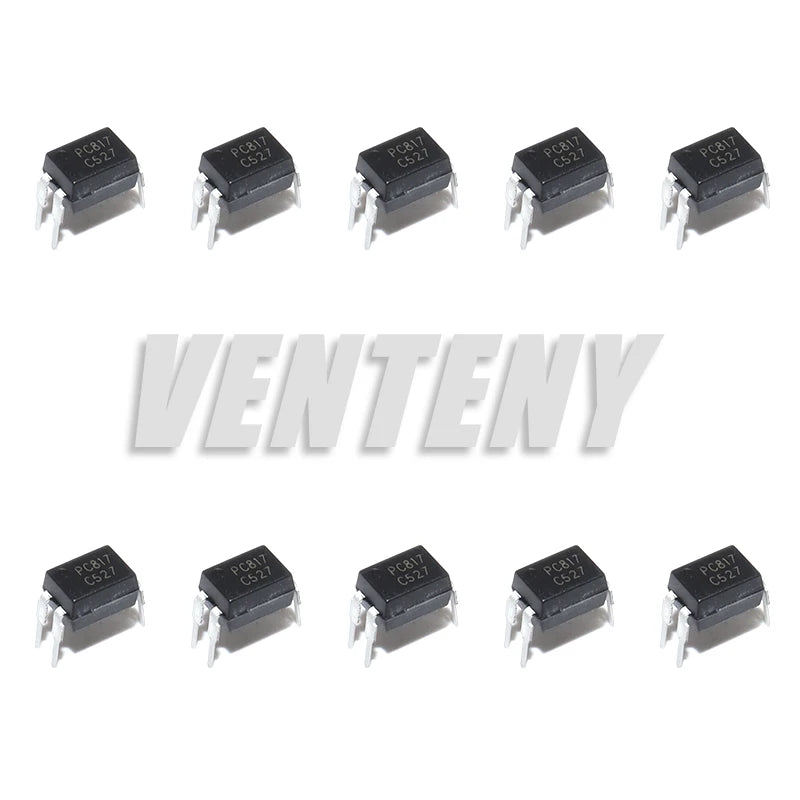 50PCS PC817 PC817C 817 817C EL817 5v Optocoupler FL817C PS817C DIP4 DIP Opto Coupler New and Original Optical Isolation IC Chip