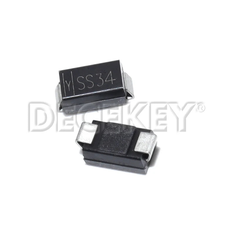 50pcs SS34 SMD Diode 3A/40V Schottky Diodes SMA Package DO-214AC Model 1N5822