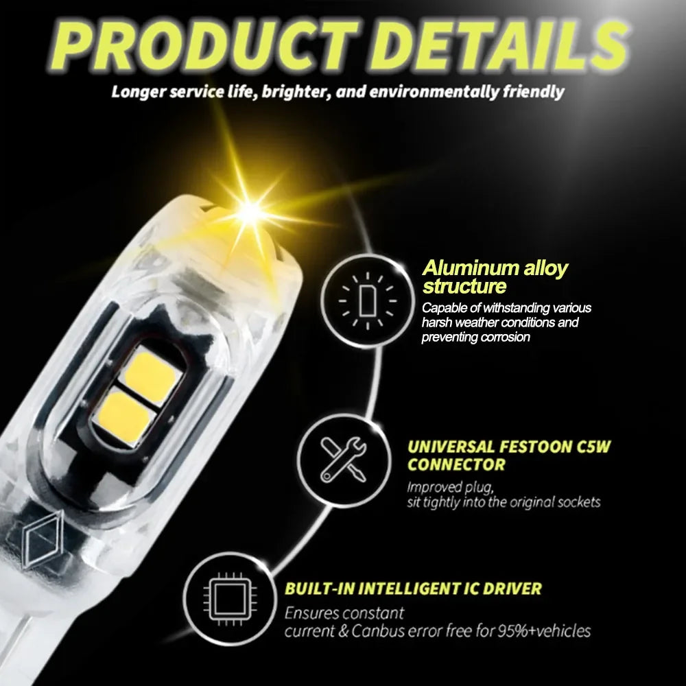 T10 Car Strobe Light 3030 5SMD High Brightness Motorcycle LED Flashing License Plate Light 5W5 Infinite Decoding Clearance Lamp
