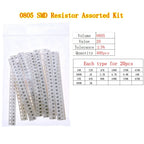 0402 0603 0805 1206 2512 0ohm-10Mohm SMD Chip Fixed Resistor Assortment Kit Electronic components sample pack