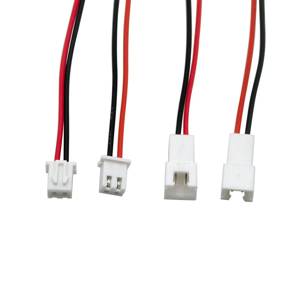 10/5Pcs JST XH 2.54mm Pitch 2 Pin XH2.54 Male Plug / Female Socket Wire Cord Connector 26AWG PVC Wires Length 200mm