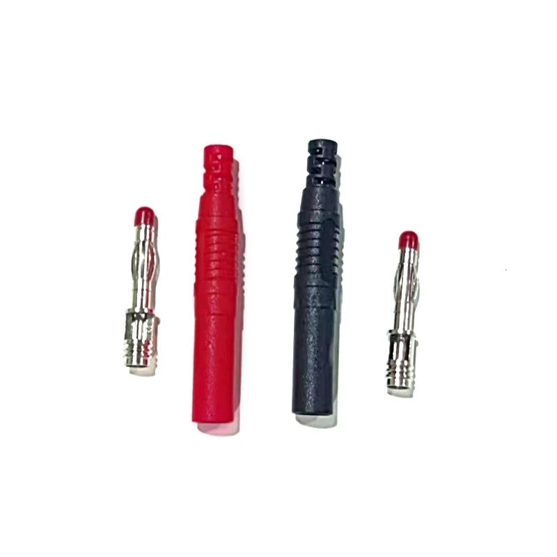 10Pcs/set Straight Insulated Safety 4mm Male Banana Plug Wire Solder DIY Connectors