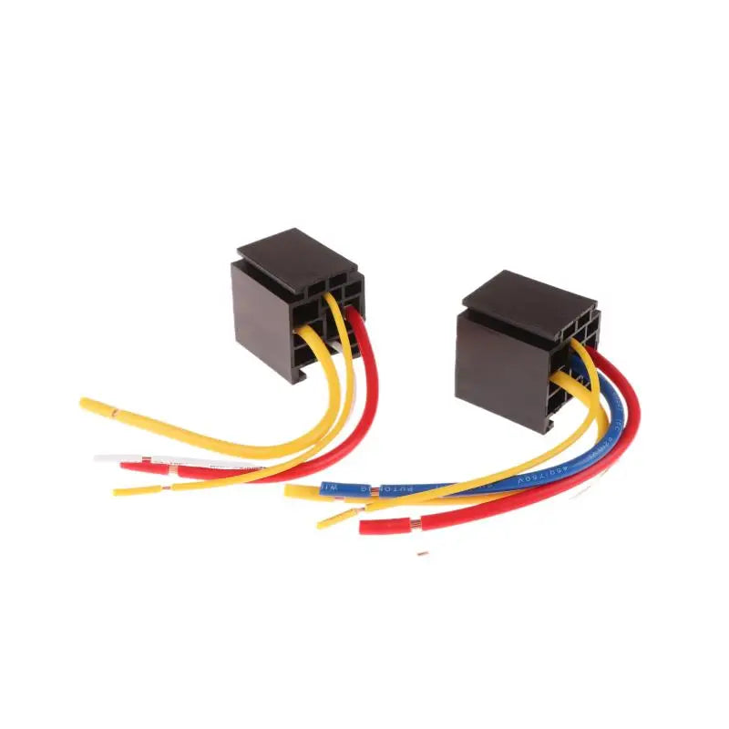 1Set 4/5 Pin Automotive Relay 12V DC 24V 40A Waterproof Relay For Motorcycle Headlight Air Conditioner With Socket