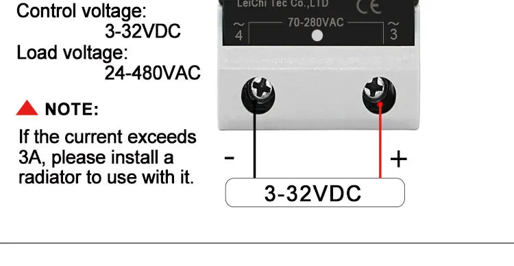 LCTC Solid State Relay DC TO AC AC To AC DC To DC Single Phase SSR 10A 25A 40A 60A 80A 100A 120A 200A 240A Zero-crossing Relay