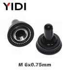 5pcs 10pcs MTS-102 103 MTS-202 203 Toggle Switch 6A 125VAC on on SPDT 6mm Mini Switch DPDT on off on Waterproof Cap