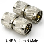 PL259 SO239 UHF Jack to N Type Plug Male / Female Coaxial Connector RF Radio Coax Adapter Kit Straight Low Loss Converter Copper