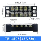 Dual Row Strip Screw Terminal Block Fixed Wiring Board Wire Connector TB-1503/TB-1506 15A TB-2503/TB2506 25A