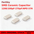 100/500/2000pcs 100% NEW 1206 SMD Ceramic Capacitor NPO X7R 100pF 120pF 150pF 180pF 200pF 220pF 270pF 50V NEW ORIGINAL IN STOCK