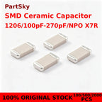 100/500/2000pcs 100% NEW 1206 SMD Ceramic Capacitor NPO X7R 100pF 120pF 150pF 180pF 200pF 220pF 270pF 50V NEW ORIGINAL IN STOCK