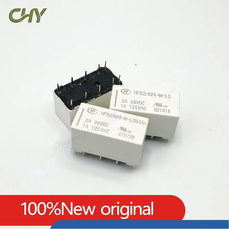 5PCS/lot Magnetic latching relay  HFD2-003-M-L2 HFD2-005-M-L2 HFD2-012-M-L2 HFD2-024-M-L2 10pin 1A 3V 5V 12V 24V