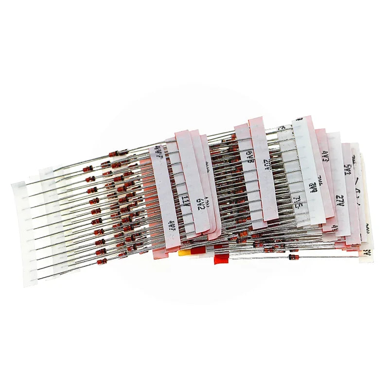 1W Zener Diode 3V 3.3V 3.6V 4.3V 4.7V 5.1V 5.6V.5V 10V 11V 12V 13V 15V 16V 18V 20V 22V 24V 27V 30V 33V 36V 39V Assortment Set