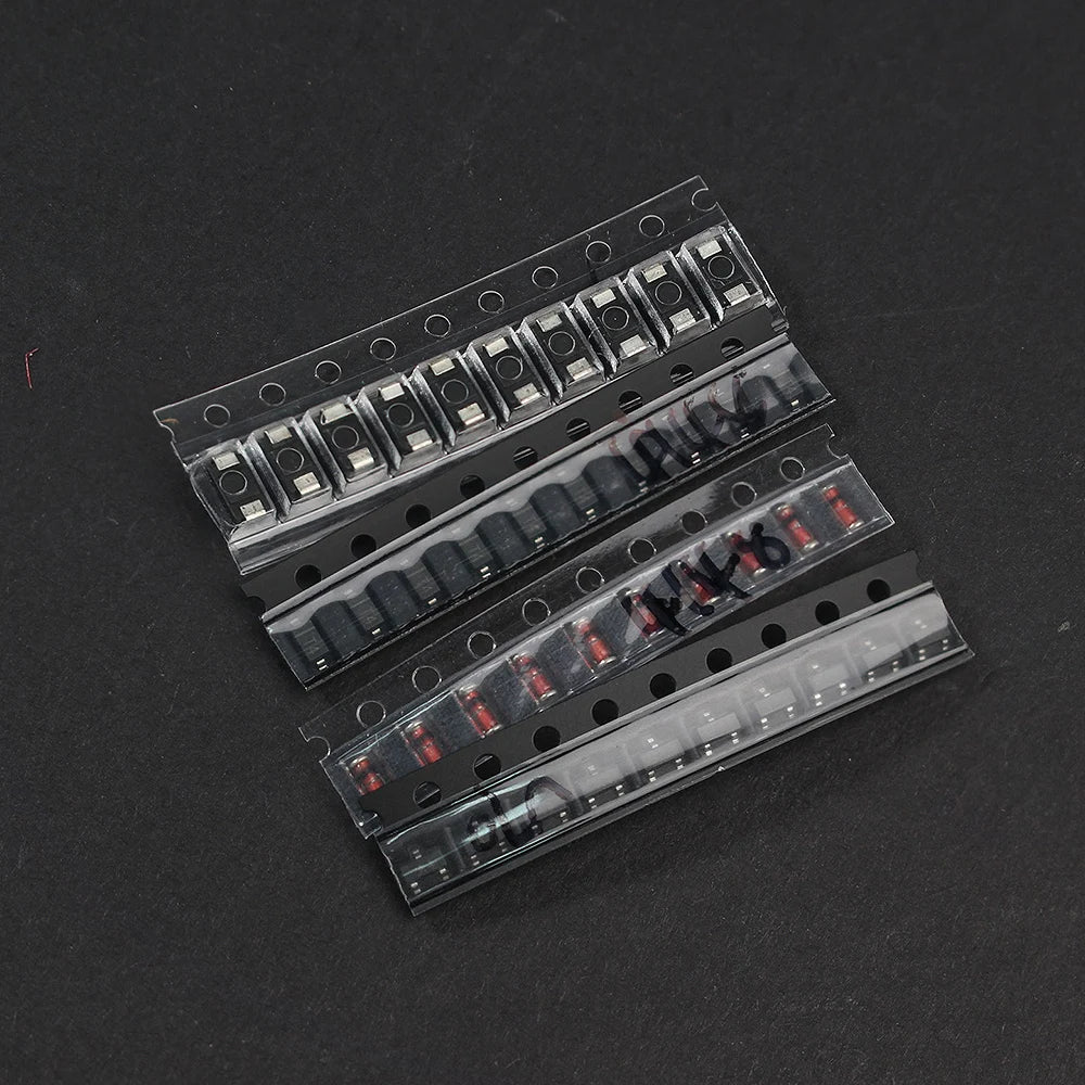 350pcs SMD Transistor and Diode Assortment Kit 1N4148 M1 S9012 S9013 S9014 S9015 S9018 S8550 S8050 2N2222 2N3904 SOT-23 PNP/NPN
