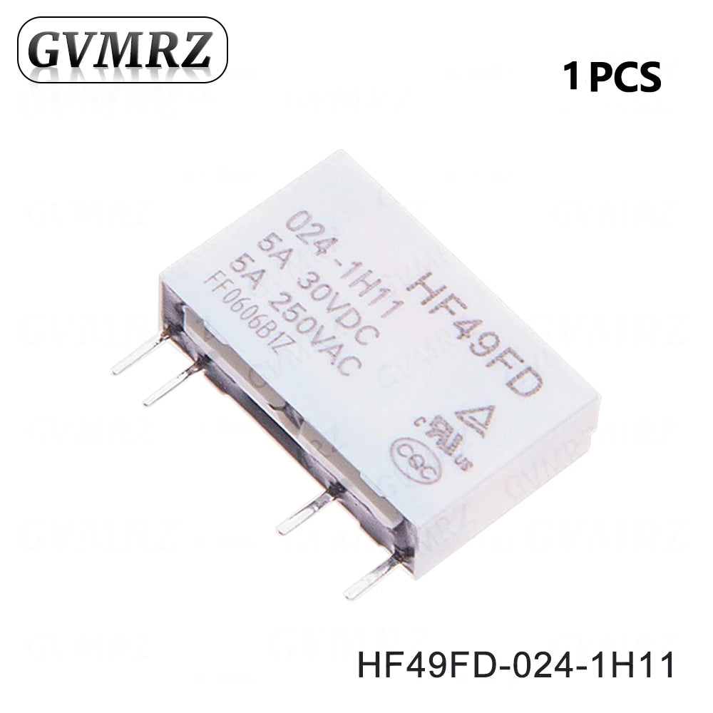 4P HF49FD Relay HF49FD-005 012 024 1H11 4Pin 5A Relays DC 5V 12V 24V HF49FD-005-1H11 HF49FD-012-1H11 HF49FD-024-1H11