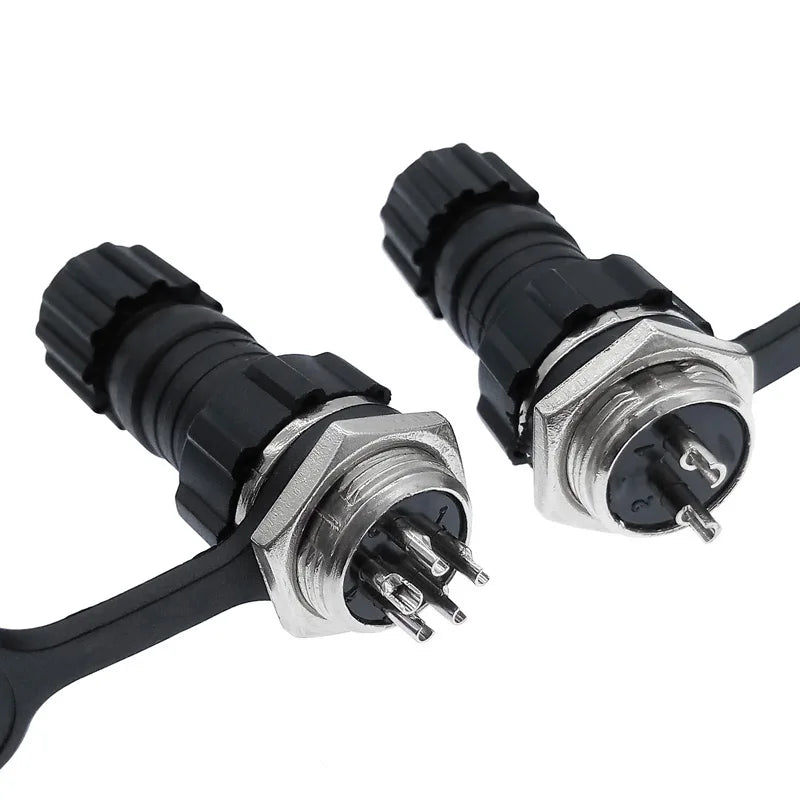 1Pcs Connector GX16 Waterproof Docking Back Nut Male&Female Plug And Socket 2pin3pin5pin6pin7pin8pin9pin10pin M16