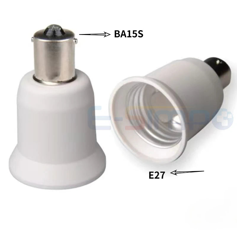BA15S TO E12 E14 E17 E27 MR16 GU10  Light Socket Adapter LED CFL Lamp Holder Light Socket Converter Extension Adapter