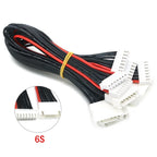 10pcs JST-XH 1S 2S 3S 4S 5S 6S 7S 8S 30cm 22AWG Lipo Balance Wire Extension Charged Cable Lead Cord for RC Lipo Battery charger