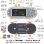 T-Embed CC1101 Plus Multi-Function Board ESP32-S3 Core Sub-1GHz/2.4GHz Dual-Band Communication 1.9-inch LCD+NFC+IR Remote