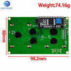 BS LCD2004+I2C 2004 20x4 2004A blue screen HD44780 Character LCD /w IIC/I2C Serial Interface Adapter Module For Arduino Module