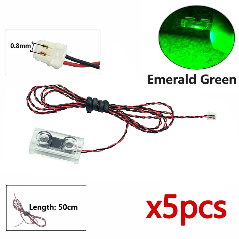 DIY 0.8mm Pin 1x1 1x2 1x4 Length 50cm SMD LED 2835  Remote Control Building Block Flash Lamp City Street Light Bricks