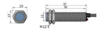 GTRIC Hall Effect Magnetic Proximity Sensor Switch NJK5002C Series M12 Sensing Distance 10mm DC10-30V NPN PNP N or S Pole