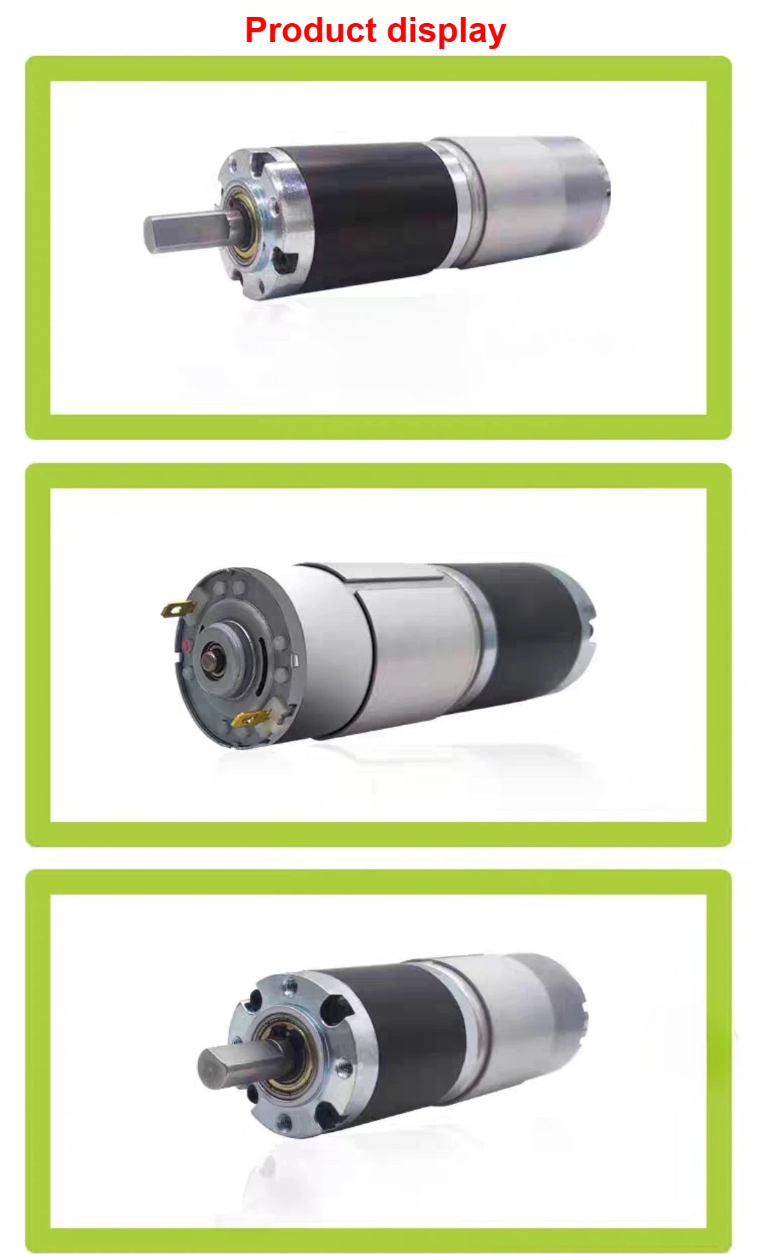 PGM42-775 Metal Planetary Geared DC Geared Motor DC 12V~24V 1600RPM~8RPM High Torque and Forward/Reverse PWM Speed Regulation