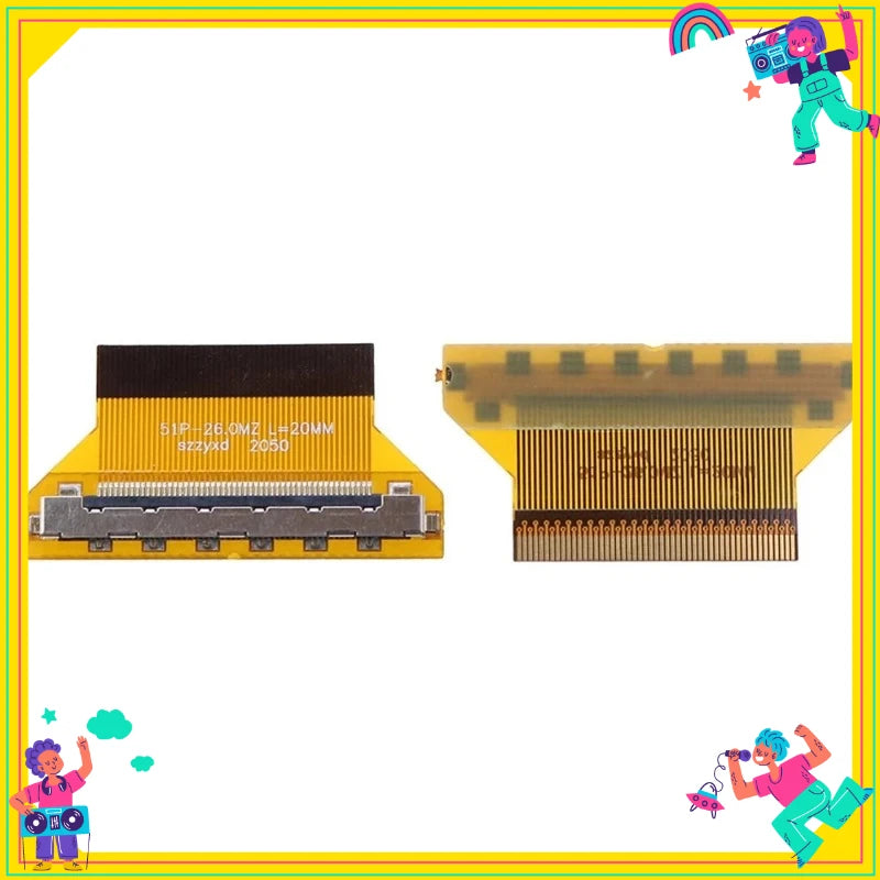 1PCS LVDS Screen Line EDP Adapter Board FIX 30P To FPC 30P/51P 1.0mm/0.5MM Flexible Cable Interface Adapter