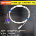 Adhesive RTD Stick-on Temperature Sensor Surface Mount RTD Pasted Type Surface End RTD Self-Adhesive RTD