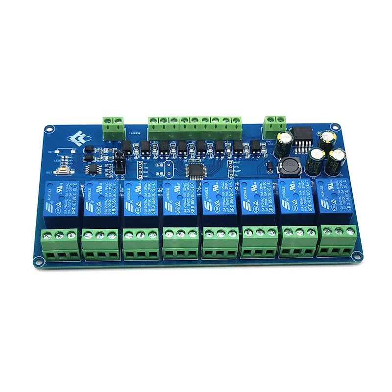 Modbus RTU 8 Channel Relay Module RS485/TTL UART 8CH-Input 8CH-Output