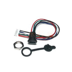 1-10pcs 2Pin-6pin USB-C Type-C TPC Waterproof Connector PH2.0 Cable Female Jack Socket With LED PPD CC Fast Charging Nut Locking