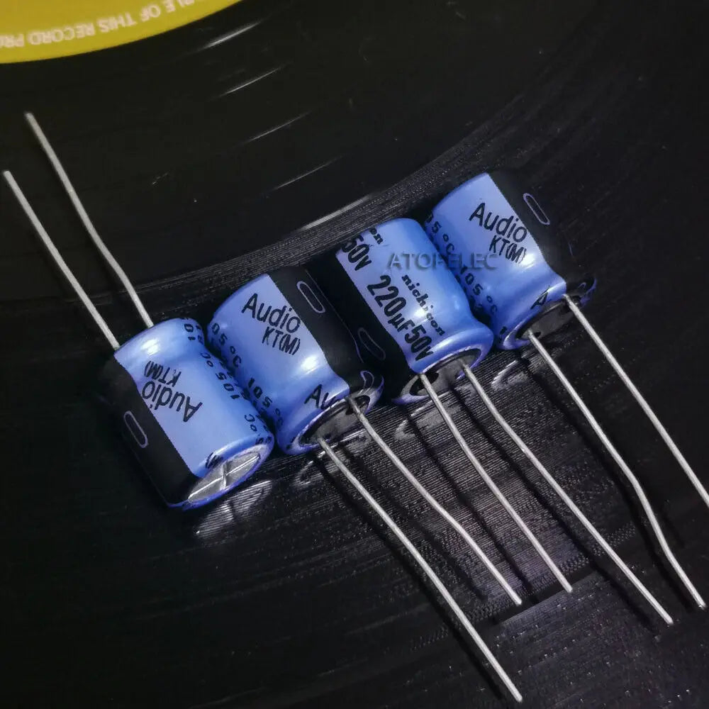 10pcs Nichicon AUDIO KA KT Series Electrolytic Capacitor Hi-Fi Audio 10uF/22uF/47uF/100uF/220uF/470uF/1000uF 25V/50V