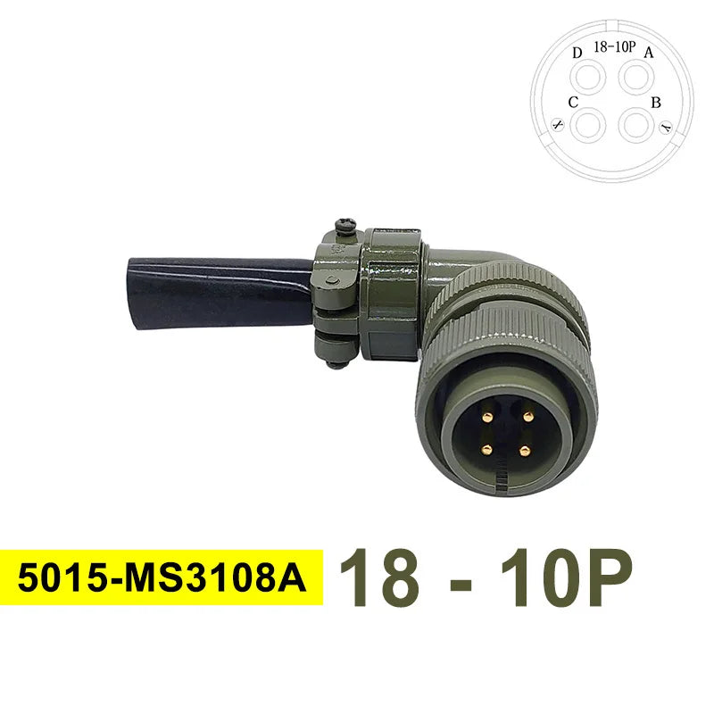 5015 MIL-C Plug Socket 18S-3 Circular Connector 18S-10 18S-11 Military Specification Connector MIL STD MS3102 MS3106 MS3108