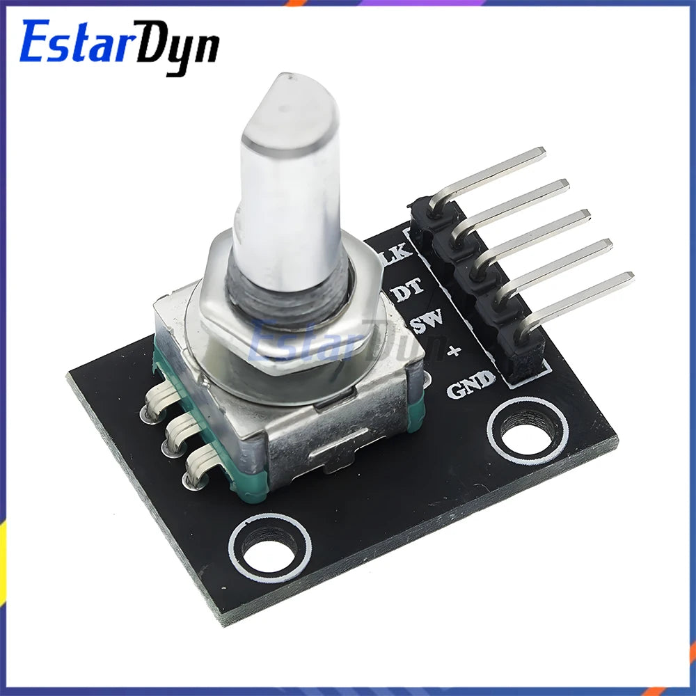 2PCS KY-040 Rotary Encoder Module 360 Degree Potentiometer Digital Pulse Output for MCU AVR PIC High Precision