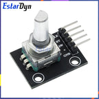 2PCS KY-040 Rotary Encoder Module 360 Degree Potentiometer Digital Pulse Output for MCU AVR PIC High Precision