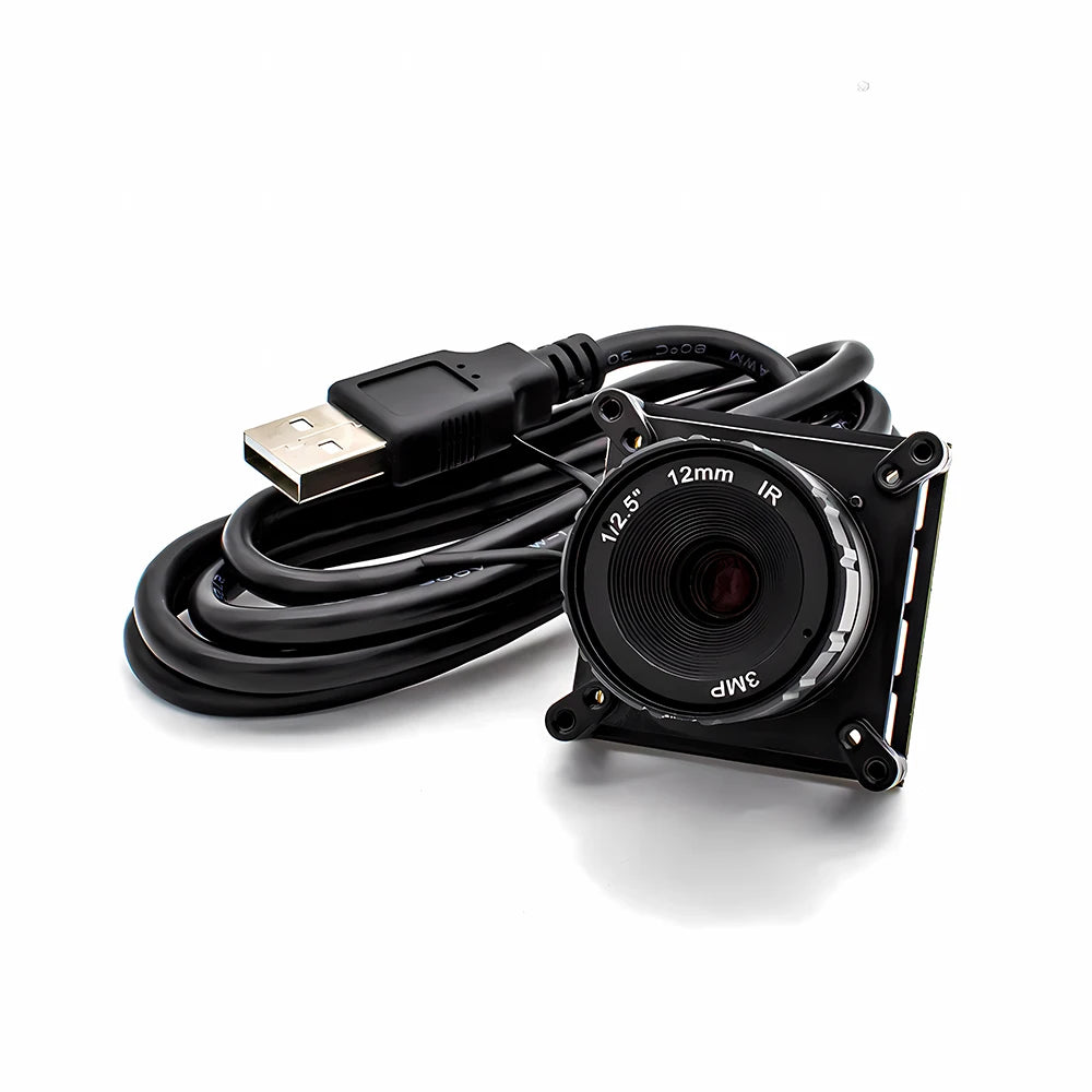 2.3MP HD Global Shutter USB Camera Module 1080P 90FPS 1/2.6" CMOS USB2.0 Plug And Play With 5-100mm Varifocal CS Mount Lens
