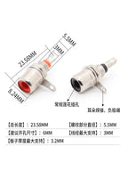20/100/500PCS RCA Panel Mount Connector RCA Female Socket Adapter RCA  Audio Socket Plug Connector Bulkhead Nickel Plated