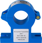 Current Transducer 0-1000A 500A to 4-20mA 0-5V RS485, DC12-32V Wide Voltage Current Transmitter Anti-Interference Current Sensor